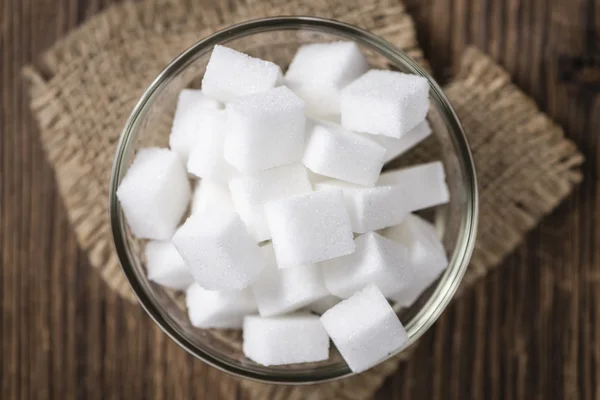 Porzione di zucchero bianco in una ciotola — Foto Stock
