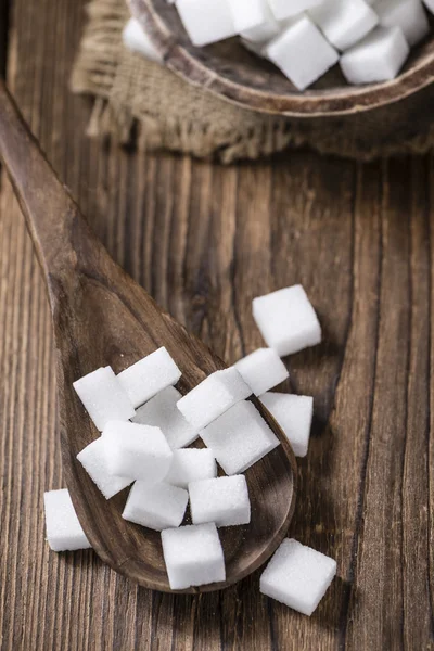 Část bílého cukru — Stock fotografie