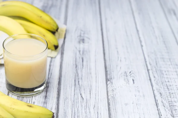 バナナジュースのグラス — ストック写真