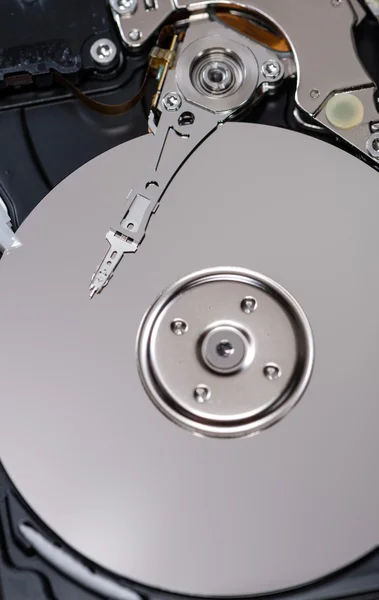 Открытый жесткий диск — стоковое фото