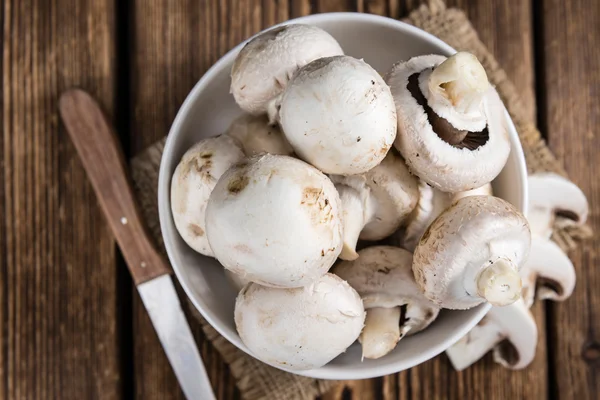 Portion of fresh white Mushrooms — Stock Photo, Image