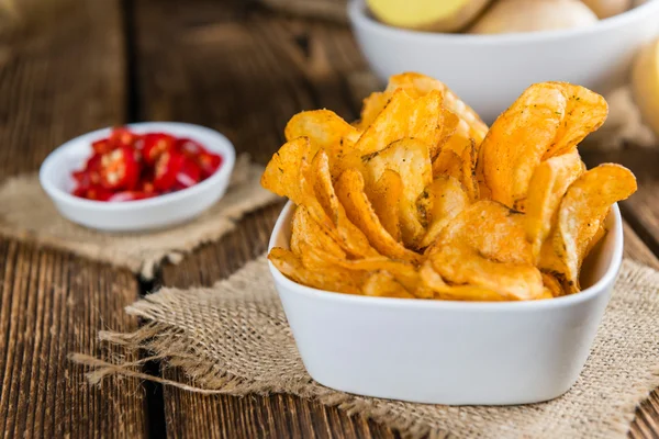 Spaanse peper Potato Chips — Stockfoto