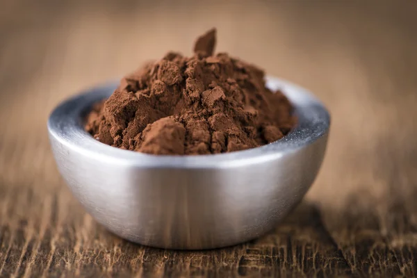 Gedeelte van natuurlijke cacao poeder — Stockfoto