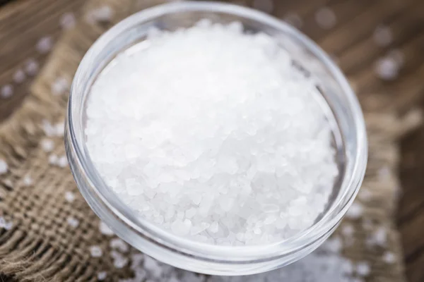 Coarse Salt in bowl — Stock Photo, Image