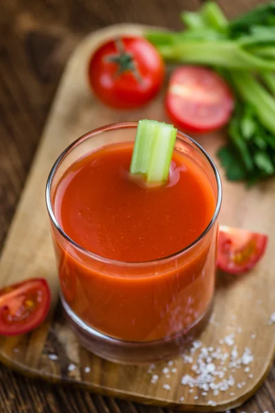 Tomatjuice i glas — Stockfoto