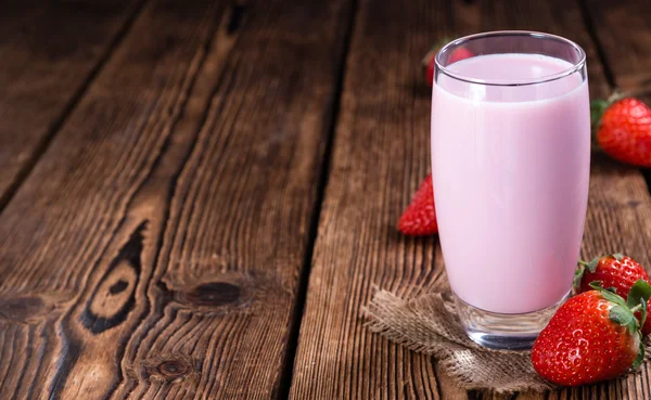 Fresh made Strawberry Milk — Stock Photo, Image