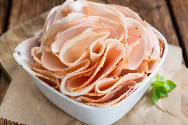 Heap of sliced Chicken Breast Fillet — Stock Photo, Image