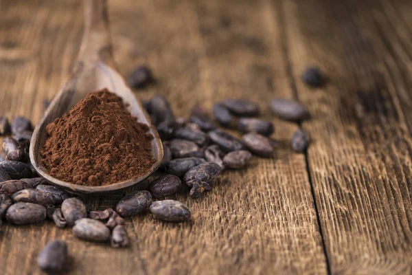 Porción de cacao natural en polvo — Foto de Stock