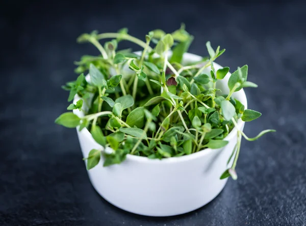 Fresh Thyme on a slate slab — Stock Photo, Image