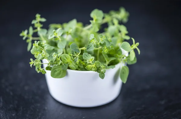 Schieferplatte mit Oregano — Stockfoto