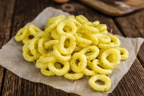 Onion Rings on table — Stock Photo, Image