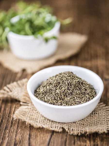Portion of dried Thyme — Stock Photo, Image