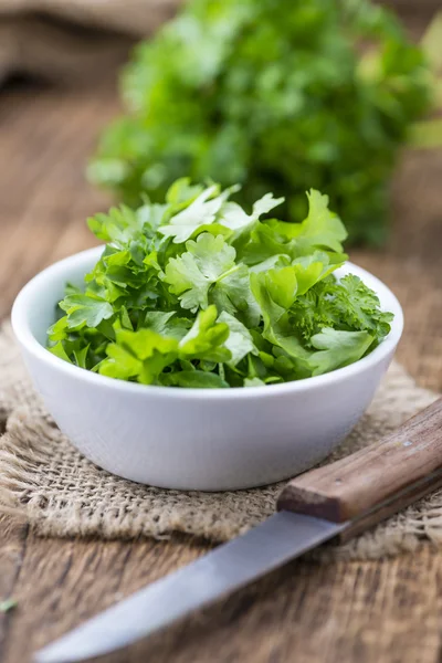 Portion of Parsley on table — Stock Photo, Image