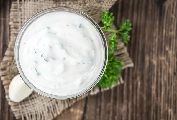 Homemade Garlic Sauce — Stock Photo, Image