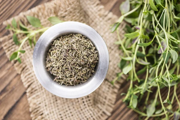 Portion of dried Thyme — Stock Photo, Image