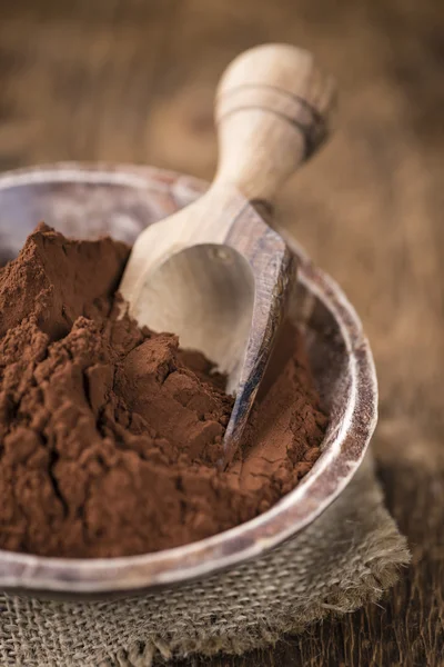 Частину Какао порошок — стокове фото