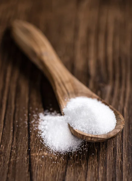 Açúcar branco na mesa — Fotografia de Stock