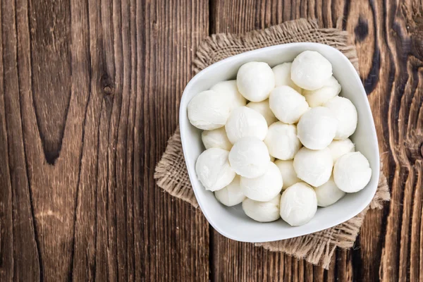 Mozzarella balls on table — Stock Photo, Image