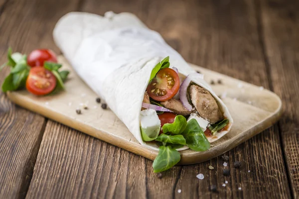 Zelfgemaakte kip Wrap — Stockfoto