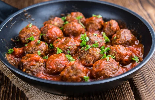 Portion of Meatballs with Tomato Sauce — Stock Photo, Image
