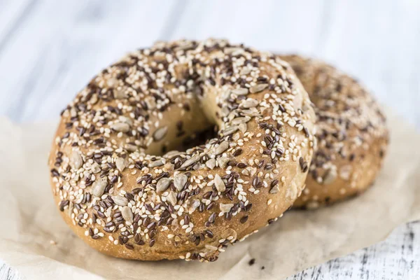 Fresh Wholemeal Bagels — Stock Photo, Image