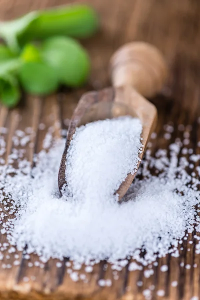 Část Stevia granulí — Stock fotografie