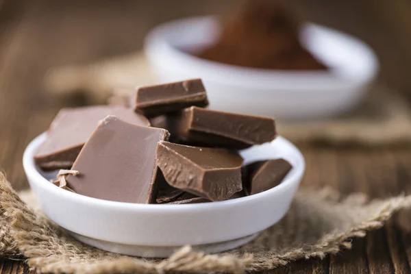 Milk Chocolate on table — Stock Photo, Image