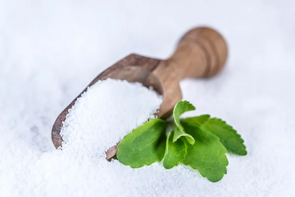 Portion of Stevia granulars — Stock Photo, Image