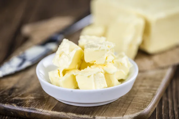 신선한 버터의 부분 — 스톡 사진