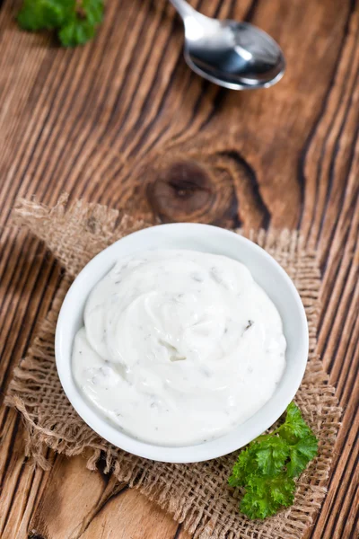 Fresh made Sour Cream — Stock Photo, Image