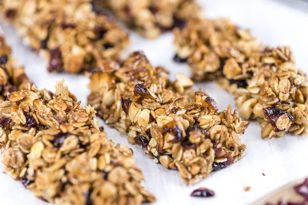 Zelfgemaakte muesli bars — Stockfoto