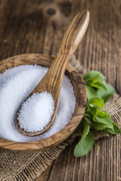 Část Stevia granulí — Stock fotografie