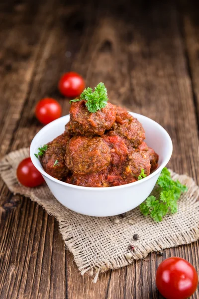 Homemade Meatballs with Tomato Sauce — Stock Photo, Image