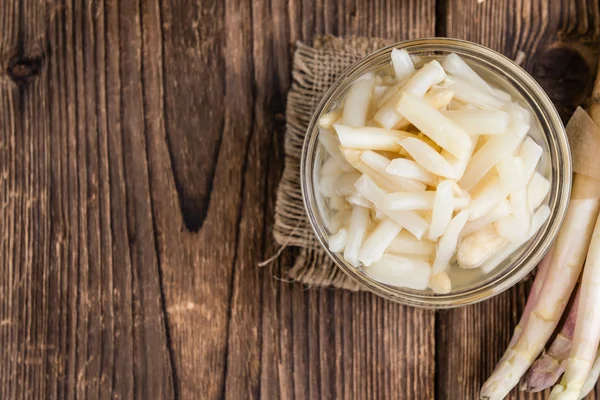 Anteil weißen Spargels — Stockfoto