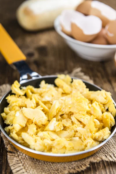 Portion of scrambled Eggs — Stock Photo, Image