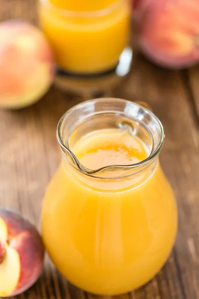 Jar of Peach juice — Stock Photo, Image