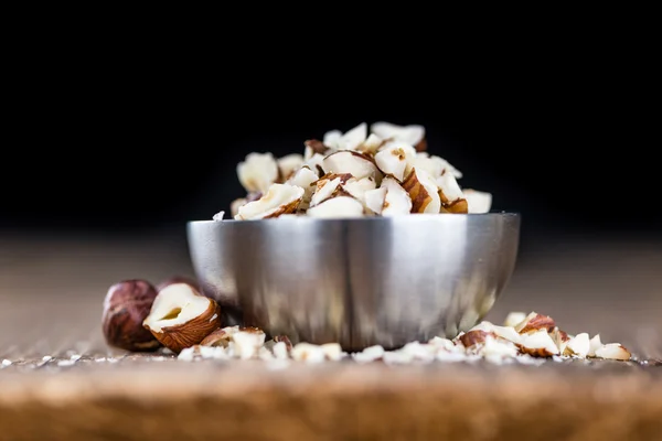 Hazelnuts  on vintage background — Stock Photo, Image