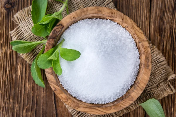 Část Stevia granulí — Stock fotografie