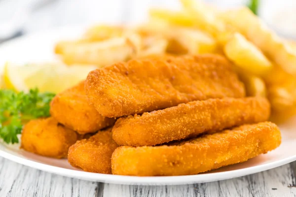 Fried Fish Fingers — Stock Photo, Image