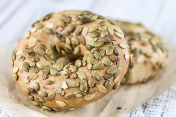 Nybakat fullkorn Bagels — Stockfoto