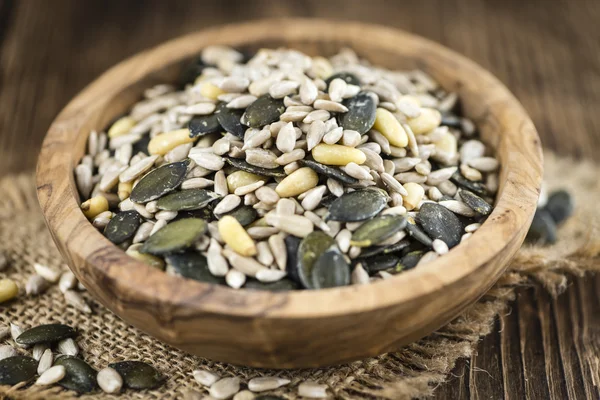 Table with mixed Seeds — Stock Photo, Image