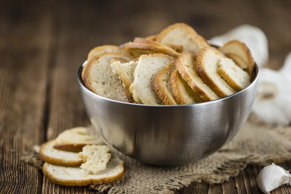 Portion of bread chips — Stock Photo, Image