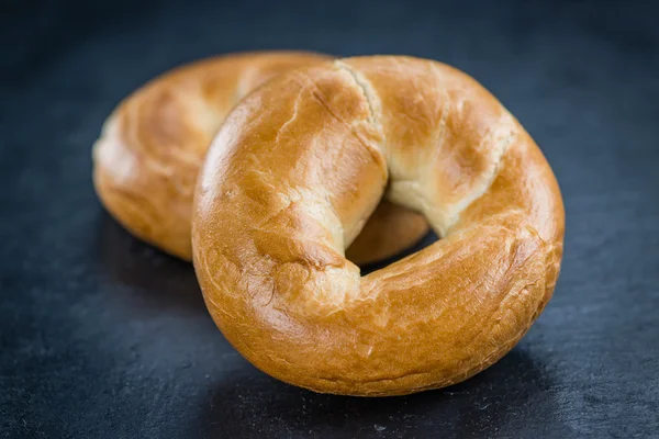 Vers gemaakte vlakte Bagels — Stockfoto