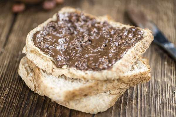 Sandwich with Chocolate Cream — Stock Photo, Image