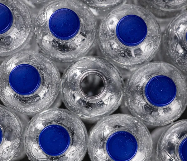 Chilled Bottled Sparkling Water Detailed Close Shot Selective Focus — Stock Photo, Image