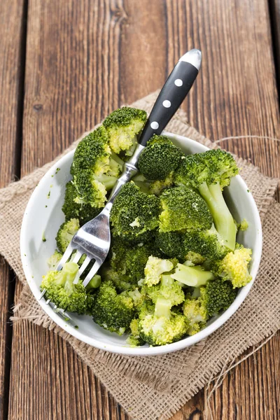 Bagian dari Brokoli Dimasak — Stok Foto