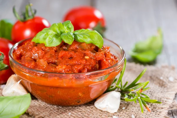 Salsa de tomate casera —  Fotos de Stock