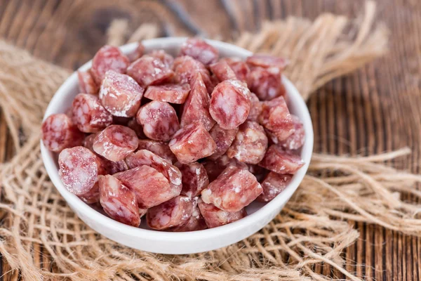 Mini-salami affettati — Foto Stock