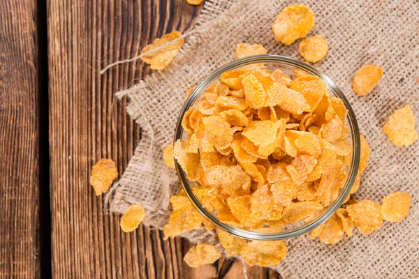 Portion goldene Cornflakes — Stockfoto