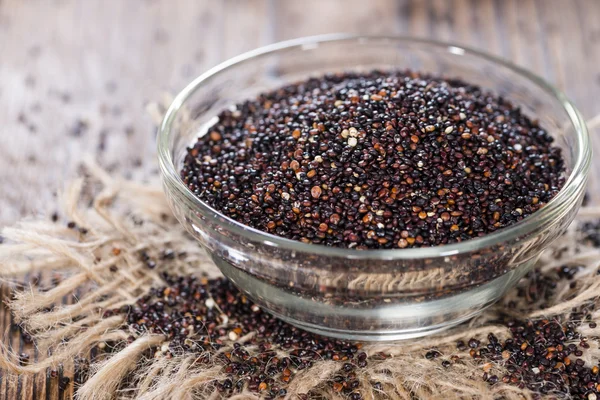 W misce Quinoa czarny — Zdjęcie stockowe